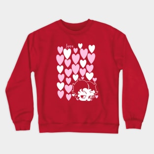 BETTY BOOP - Lots of hearts Crewneck Sweatshirt